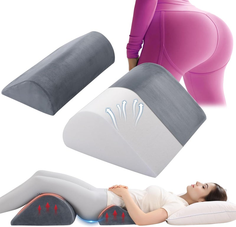 HOMBYS BBL Pillow After Surgery for Sleeping, Lumbar Support with Leg Wedge, 2 PCS Set for Brazilian Butt Lift Surgery Recovery, BBL Recovery Must Haves,Pain Relief - Image 1